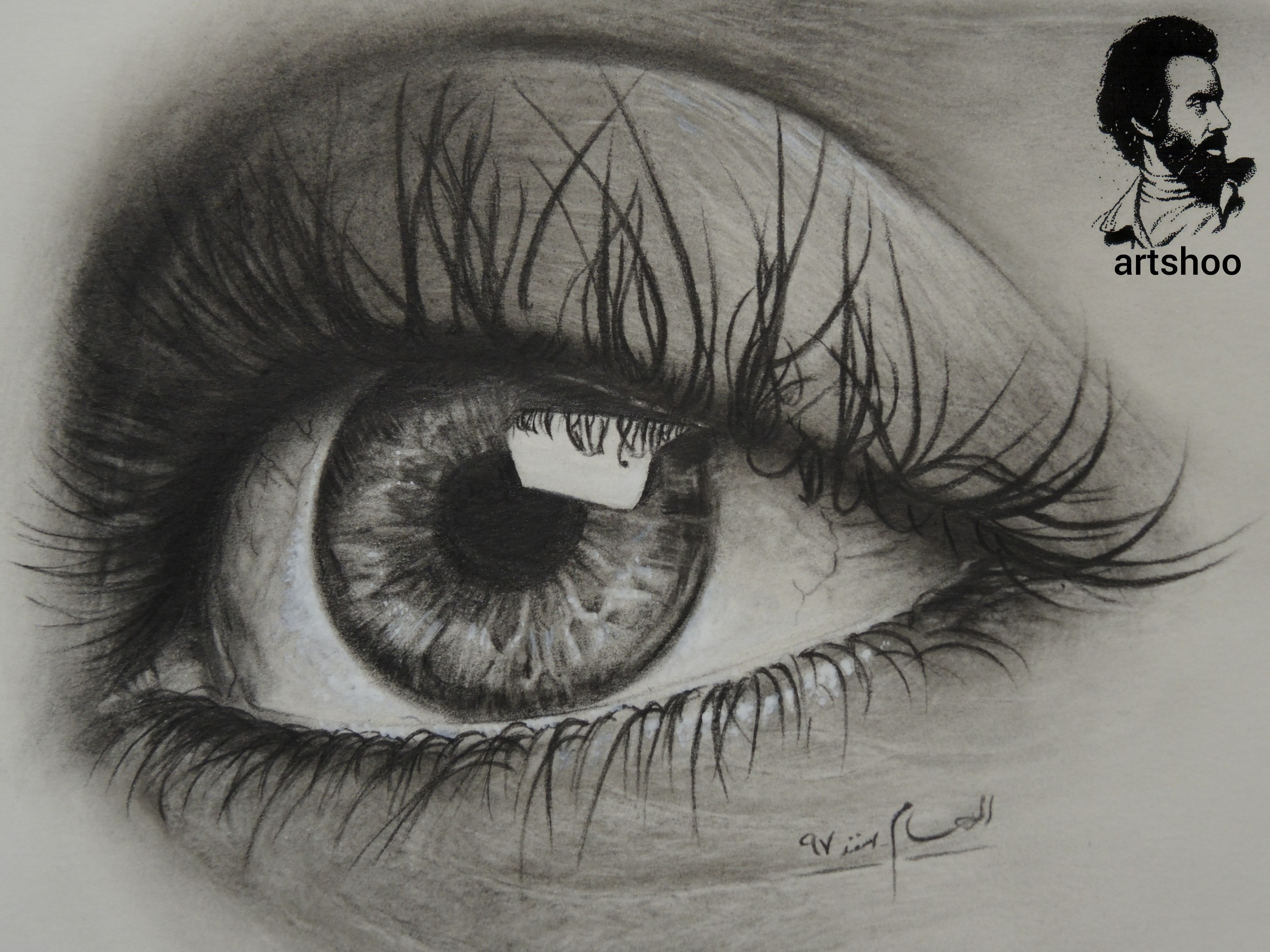 نقاشی سیاه قلم اورژینال